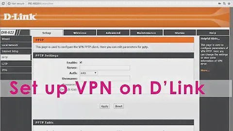 Настройка VPN на маршрутизаторе D-Link Wi Fi