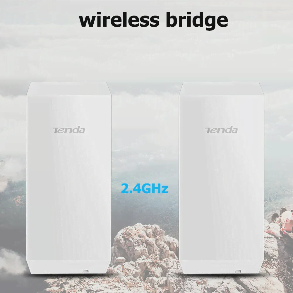 Беспроводной мост Tenda O1 300Mbps AP 2,4 GHz 8dBi для наружного наблюдения, точка-точка CPE, 2 шт. (art.: 3920b8c95504f)-1