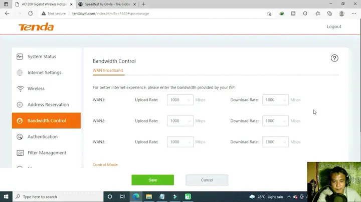 Tenda W18e Multi-WAN Load Balancing My Configuration On Tenda W18e Multi WAN Load Balancing