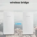 Беспроводной мост Tenda O1 300Mbps AP 2,4 GHz 8dBi для наружного наблюдения, точка-точка CPE, 2 шт. (art.: 3920b8c95504f)