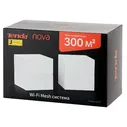 Mesh-комплект TENDA nova MW6-2, AC1200, 2-х роутеров, 2 x 10/100/1000Mbps RJ45 ports, белый (1/12) (nova MW6-2)